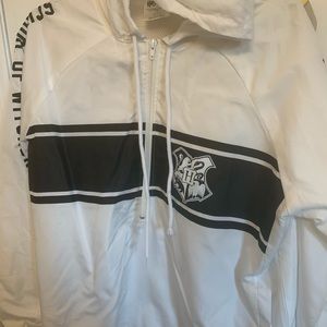 Harry Potter White Zip up Windbreaker